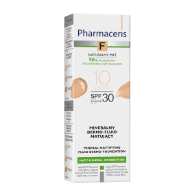 PHARMACERIS F MATT-MINERAL-CORRECTION MINERALNY DERMO-FLUID MATUJĄCY SPF30 10 LIGHT 30 ML