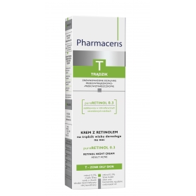 Pharmaceris T pureRETINOL 0.3 KREM Z RETINOLEM na trądzik wieku dorosłego na noc 40 ml