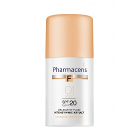 PHARMACERIS F COVERAGE-CORRECTION 01 IVORY DELIKATNY FLUID INTENSYWNIE KRYJĄCY SPF 20 30 ML