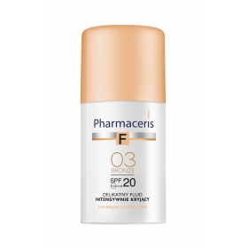 PHARMACERIS F COVERAGE-CORRECTION 03 BRONZE DELIKATNY FLUID INTENSYWNIE KRYJĄCY SPF 20 30 ML