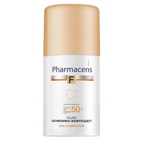 PHARMACERIS F FLUID OCHRONNO-KORYGUJĄCY NAJWYŻSZA OCHRONA SPF 50+  SUN-CORRECTION 01 IVORY 30 ML