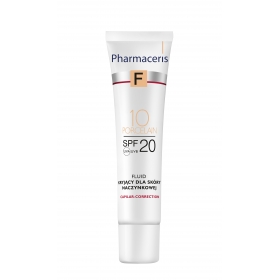 PHARMACERIS F FLUID KRYJĄCY DLA SKÓRY NACZYNKOWEJ SPF 20 CAPILAR-CORRECTION 10 PORCELAIN 30 ML