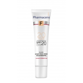 PHARMACERIS F FLUID KRYJĄCY DLA SKÓRY NACZYNKOWEJ SPF 20 CAPILAR-CORRECTION 20 NUDE 30 ML