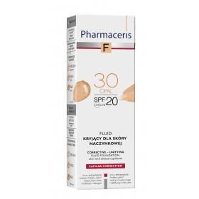 PHARMACERIS F FLUID KRYJĄCY DLA SKÓRY NACZYNKOWEJ SPF 20 CAPILAR-CORRECTION 30 OPAL 30 ML