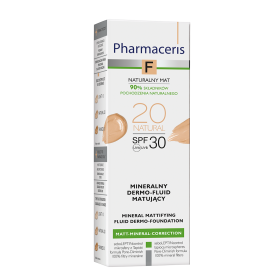 PHARMACERIS F MINERALNY DERMO-FLUID MATUJĄCY SPF 30   MATT-MINERAL-CORRECTION 20 NATURAL