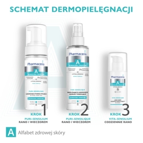 PHARMACERIS A VITA-SENSILIUM LEKKI KREM GŁĘBOKO NAWILŻAJĄCY SPF 30 DO TWARZY 50 ML