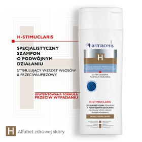 Pharmaceris H-STIMUCLARIS Specjalistyczny szampon o podwójnym działaniu stymulujący wzrost włosów i przeciwłupieżowy 250 ml