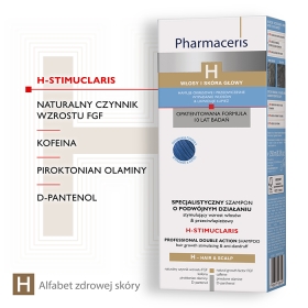 Pharmaceris H-STIMUCLARIS Specjalistyczny szampon o podwójnym działaniu stymulujący wzrost włosów i przeciwłupieżowy 250 ml