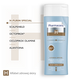 Pharmaceris H-PURIN SPECIAL Specjalistyczny szampon przeciwłupieżowy do skóry wrażliwej 250 ml