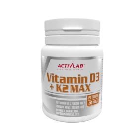 Vitamin D3 + K2 MAX 120 tabletek Activlab Pharma