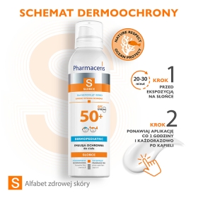 PHARMACERIS S EMULSJA OCHRONNA SPF 50+ DLA NIEMOWLĄT I DZIECI  SPRAY Z MULTIPOZYCYJNĄ APLIKACJĄ 360° 150 ML