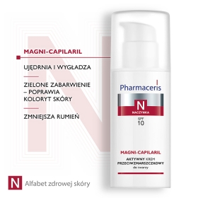 PHARMACERIS N MAGNI-CAPILARIL  AKTYWNY KREM PRZECIW­ZMARSZCZKOWY SPF 10 DO TWARZY 50 ML