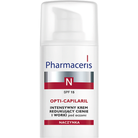 PHARMACERIS N OPTI-CAPILARIL INTENSYWNY KREM REDUKUJĄCY CIENIE I WORKI POD OCZAMI SPF 15 15 ML