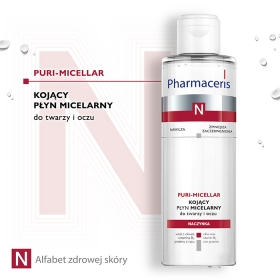 PHARMACERIS N PURI-MICELLAR Kojący płyn micelarny do twarzy i oczu 200 ml