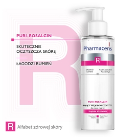 PHARMACERIS R PURI-ROSALGIN Kojący fizjologiczny żel do mycia twarzy 190 ML