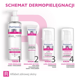 PHARMACERIS R PURI-ROSALGIN Kojący fizjologiczny żel do mycia twarzy 190 ML