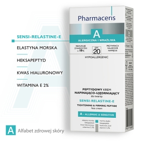 PHARMACERIS A SENSI-RELASTINE-E PEPTYDOWY KREM NAPINAJĄCO-UJĘDRNIAJĄCY SPF 20 75 ML