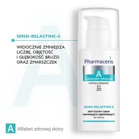 PHARMACERIS A SENSI-RELASTINE-E PEPTYDOWY KREM NAPINAJĄCO-UJĘDRNIAJĄCY SPF 20 75 ML