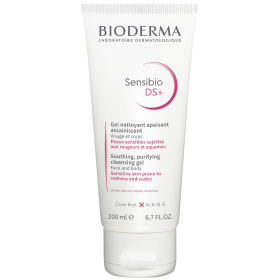 BIODERMA SENSIBIO DS+ GEL DELIKATNY ŻEL OCZYSZCZAJĄCY DO SKÓRY WRAŻLIWEJ Z ZACZERWIENIAMI 200 ML