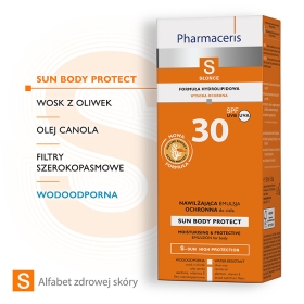 PHARMACERIS S NAWILŻAJĄCA EMULSJA OCHRONNA SPF 30 DO CIAŁA SUN BODY PROTECT 150 ML