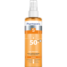 PHARMACERIS S SUCHY OLEJEK OCHRONNY SPF 50+ DO CIAŁA DLA DOROSŁYCH NA MOKRĄ I SUCHĄ SKÓRĘ  SUN PROTECT 200 ML