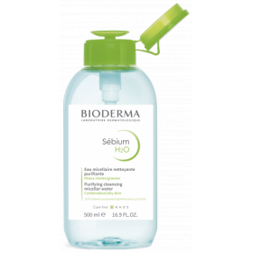 BIODERMA SEBIUM H2O PŁYN MICELARNY 500 ML Z POMPKĄ