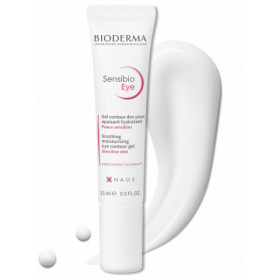 BIODERMA SENSIBIO EYE WYGŁADZAJĄCY I NAWILŻAJĄCY KREMOWY ŻEL POD OCZY 15 ml