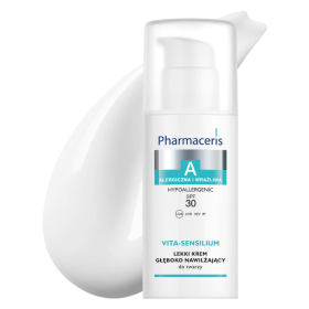 PHARMACERIS A VITA-SENSILIUM LEKKI KREM GŁĘBOKO NAWILŻAJĄCY SPF 30 DO TWARZY 50 ML