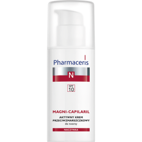 PHARMACERIS N MAGNI-CAPILARIL  AKTYWNY KREM PRZECIW­ZMARSZCZKOWY SPF 10 DO TWARZY 50 ML