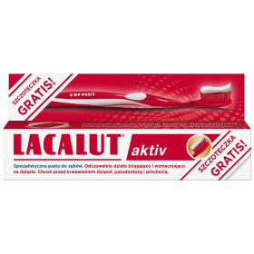 LACALUT AKTIV PASTA DO ZĘBÓW 75 ML + SZCZOTECZKA DO ZĘBÓW