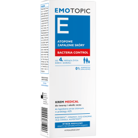 EMOTOPIC BACTERIA CONTROL KREM MEDICAL DO TWARZY I OKOLIC OCZU 50 ML