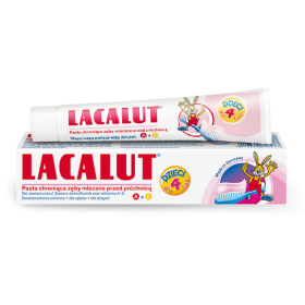 LACALUT PASTA CHRONIĄCA ZĘBY MLECZNE PRZED PRÓCHNICĄ DLA DZIECI DO 4 LAT 50 ML