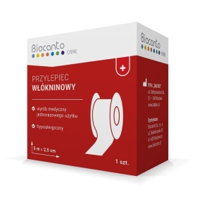 BIOCANTO PRZYLEPIEC WŁÓKNINOWY 5 m x 2,5 cm 1 szt