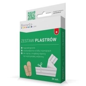 BIOCANTO CARE ZESTAW PLASTRÓW UNIWERSALNY 24 sztuki 6 rozmiarów