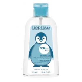 BIODERMA ABCDERM H2O  PŁYN MICELARNY DO OCZYSZCZANIA SKÓRY NIEMOWLĄT I DZIECI 1000 ML