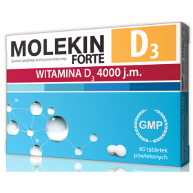 MOLEKIN D3 FORTE 4000 J.M. 60 TABLETEK POWLEKANYCH