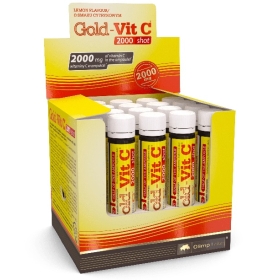 OLIMP Gold Vit C 2000 SHOT smak CYTRYNOWY 25 ml Ampułka