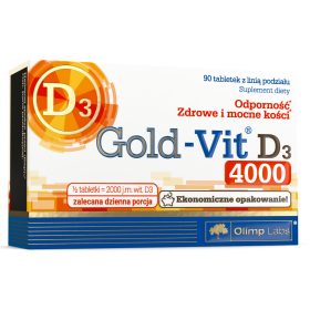 OLIMP Gold Vit D3 4000 90 tabletek z linią podziału