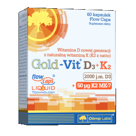 OLIMP GOLD VIT D3 2000 j.m. + K2 MK-7 60 kapsułek