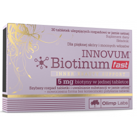 OLIMP INNOVUM BIOTINUM FAST 30 tabletek ulegających rozpadowi w jamie ustnej