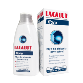 LACALUT FLORA PŁYN DO HIGIENY JAMY USTNEJ I ZĘBÓW 300 ML