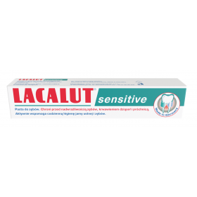 LACALUT SENSITIVE PASTA DO ZĘBÓW 75 ML CHRONI PRZED NADWRAŻLIWOŚCIĄ ZĘBÓW