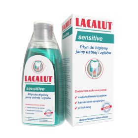 LACALUT SENSITIVE PŁYN DO HIGIENY JAMY USTNEJ I ZĘBÓW 300 ML