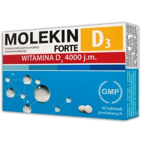 MOLEKIN D3 FORTE 4000 J.M. 60 TABLETEK POWLEKANYCH