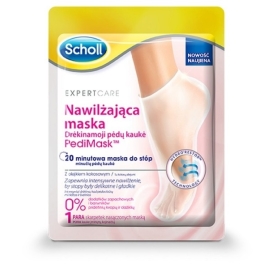 SCHOLL NAWILŻAJĄCA MASKA DO STÓP PEDIMASK Z OLEJKIEM KOKOSOWYM