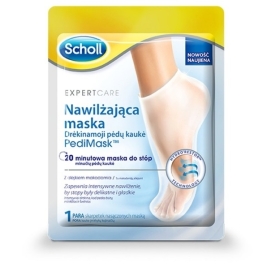 SCHOLL NAWILŻAJĄCA MASKA DO STÓP PEDIMASK Z OLEJKIEM MAKADAMIA