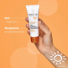 IWOSTIN SOLECRIN LUCIDIN KREM OCHRONNY ROZJAŚNIAJĄCY PRZEBARWIENIA SPF 50+  50 ML