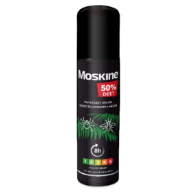 MOSKINE MAX PŁYN 80 ML NA KOMARY KLESZCZE MESZKI DEET 50%