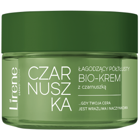 LIRENE CZARNUSZKA ŁAGODZĄCY PÓŁTŁUSTY BIO-KREM Z CZARNUSZKĄ 50 ml