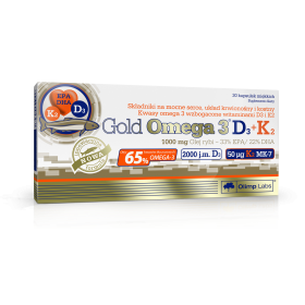 OLIMP Gold Omega 3 D3 + K2 30 kapsułek